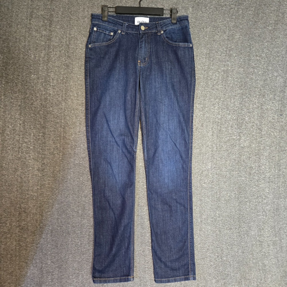 Du/er Duer Performance Denim Jeans‎ 27 Meas 29x31 Blue Dark Wash Slim Straight